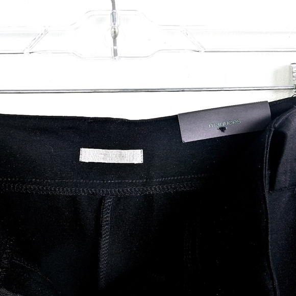 Maurices Black Ponte Patch Pocket High Rise Wide Leg Dress Pant NWT - Picture 13 of 16